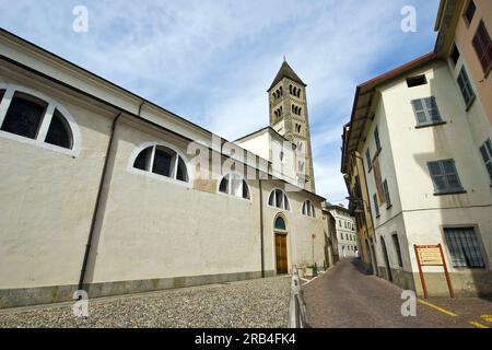 Collegiata di san martino, tirano, lombardei, Italien Stockfoto