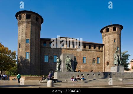 Palazzo madama und Casaforte degli acaja, turin, piemont, italien Stockfoto