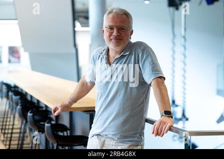 München, Deutschland. 06. Juli 2023. Sven Burgemeister, Produzent, aufgenommen bei einer Fotosession zum Filmset der Verbrecherserie "München Mord". Kredit: Sven Hoppe/dpa/Alamy Live News Stockfoto