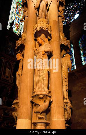 Frankreich, Elsass, Straßburg, Kathedrale Notre-Dame Stockfoto