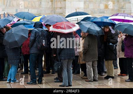 Regentag. Mailand. Italien Stockfoto