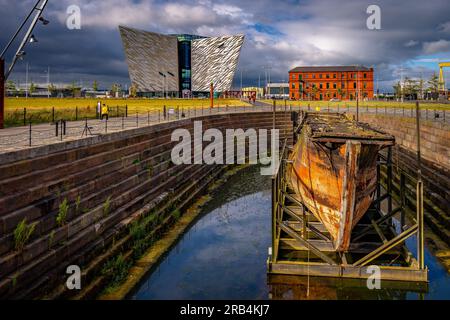 Belfast, Nordirland - Titanic Museum Stockfoto