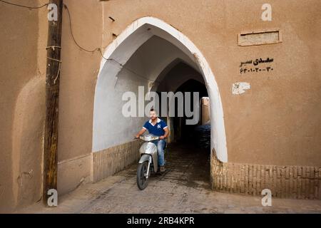 Im Iran. Yazd. In die Altstadt. Das tägliche Leben Stockfoto