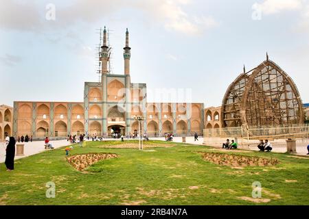 Im Iran. Yazd. Amir Chakhmaq Platz Stockfoto