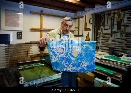 Giulio giannini. ich giannini di firenze. Buchbinder Stockfoto