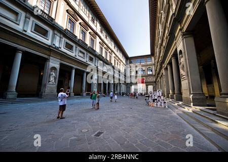 Galleria degli uffizien. Florenz. Italien Stockfoto