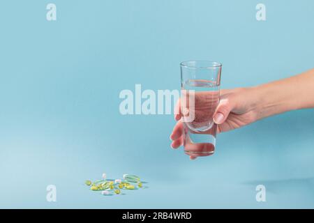 Verschiedene pharmazeutische Medizin Pillen, Tabletten und Kapseln Stockfoto