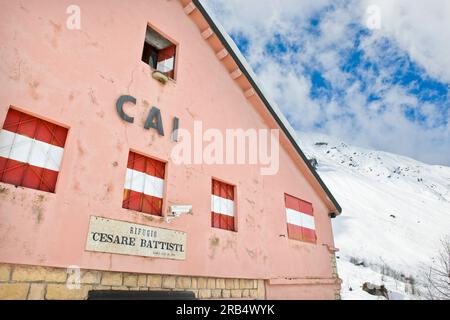 Cesare battisti oder Gazza Refuge. recoaro terme. Italien Stockfoto