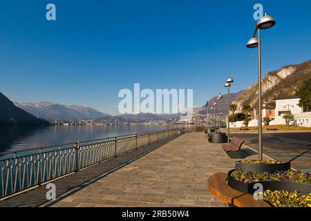 Lugano-See. Campione d'Italia. Italien Stockfoto