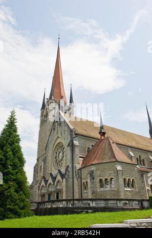 Die Schweiz. Kanton Zug. Zug. St. Michael Kirche Stockfoto