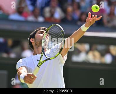 London, Großbritannien. 07. Juli 2023. Der London Wimbledon Championships Day 5 07/2023 gewinnt die zweite Runde. Guthaben: Roger Parker/Alamy Live News Stockfoto