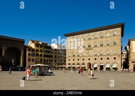 Palazzo delle assicurazioni generali. piazza della signoria. Florenz. Toskana Stockfoto