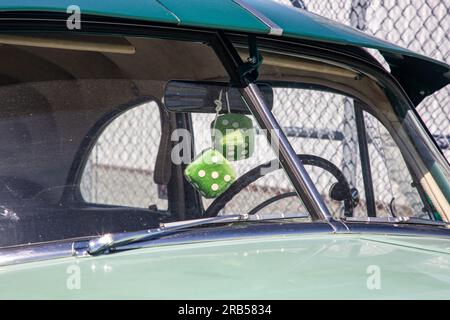 Anacortes WA USA 12. Mai 2023: Restauriertes Vintage Green Chevrolet Stockfoto