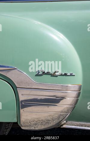 Anacortes WA USA 12. Mai 2023: Restauriertes Vintage Green Chevrolet Stockfoto