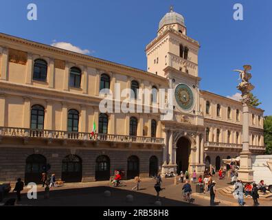 Uhrenturm, Piazza della Signoria, Padua, Veneto, Italien Stockfoto