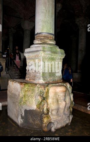 Yerebatan sarayi. basilika-Zisterne. Istanbul. Truthahn Stockfoto