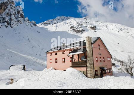 Cesare battisti oder Gazza Refuge. recoaro terme. Italien Stockfoto