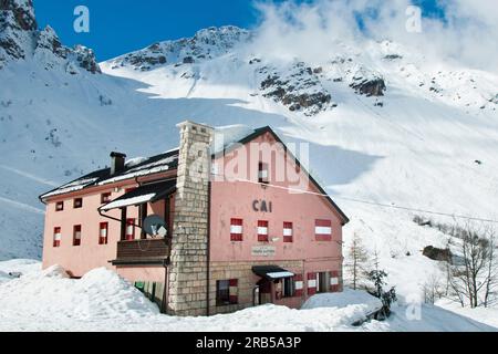 Cesare battisti oder Gazza Refuge. recoaro terme. Italien Stockfoto