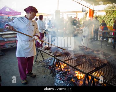 Italien. Inveruno. Fiera von San Martino. Akademie der Rib. Accademia Della Costina Stockfoto