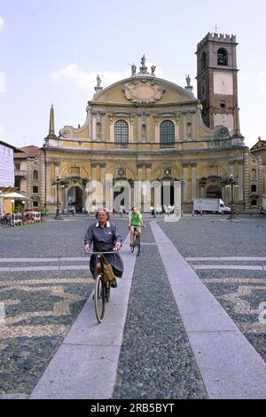 Europa. Italien. Lombardei. Vigevano. Piazza Ducale Stockfoto