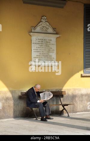 In Der Universität. Innenhof. Pavia. Lombardei. Italien Stockfoto