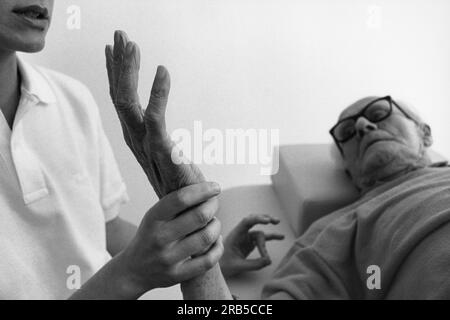 Physiotherapie. Rest-Heim Stockfoto