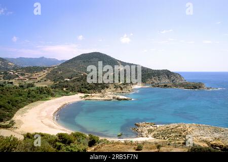 Baia Di Chia. Sardinien. Italien Stockfoto