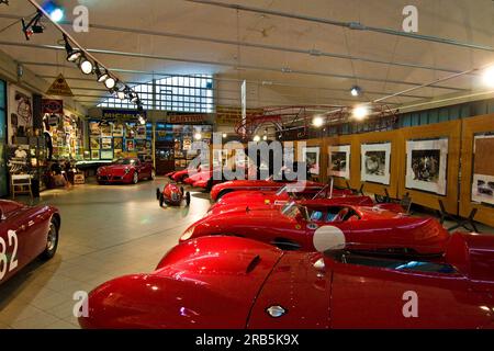 Museo Dell'Auto Storica Stanguellini. Modena. Emilia Romagna. Italien Stockfoto