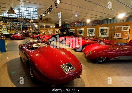 Museo Dell'Auto Storica Stanguellini. Modena. Emilia Romagna. Italien Stockfoto