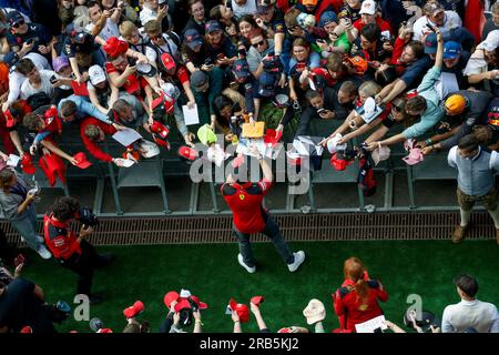 Spielberg, Österreich. 2. Juli 2023. Nr. 16 Charles Leclerc (MCO, Scuderia Ferrari), F1 Grand Prix von Österreich am Red Bull Ring am 2. Juli 2023 in Spielberg, Österreich. (Foto von HIGH TWO) dpa/Alamy Live News Stockfoto