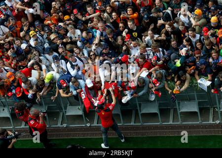 Spielberg, Österreich. 2. Juli 2023. Nr. 16 Charles Leclerc (MCO, Scuderia Ferrari), F1 Grand Prix von Österreich am Red Bull Ring am 2. Juli 2023 in Spielberg, Österreich. (Foto von HIGH TWO) dpa/Alamy Live News Stockfoto