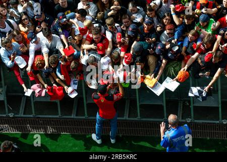 Spielberg, Österreich. 2. Juli 2023. Nr. 55 Carlos Sainz (ESP, Scuderia Ferrari), F1. Grand Prix von Österreich am Red Bull Ring am 2. Juli 2023 in Spielberg, Österreich. (Foto von HIGH TWO) dpa/Alamy Live News Stockfoto