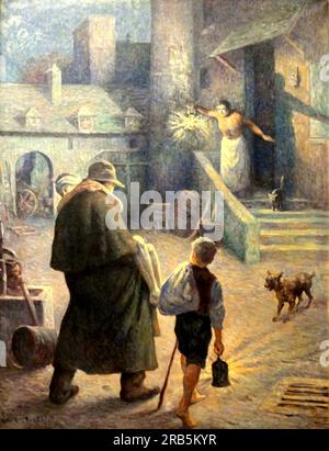 Le Bon Samaritain 1907 von Maximilien Luce Stockfoto