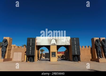 Marokko. Ouazazate. Atlas Film Studios ist das größte Filmstudio der Welt Stockfoto