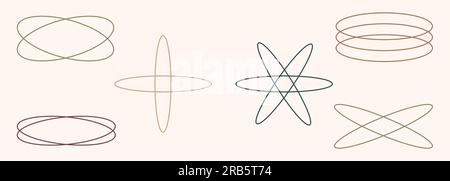 Moderne, minimalistisch-ästhetische Bogenrahmen im trendigen Bo-Ho-Stil. Modernes Y2K-Vektordesign – geometrische Form für Banner, soziale Medien Stock Vektor