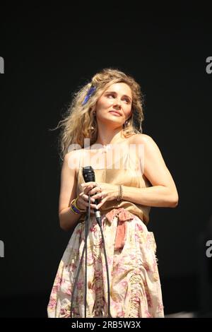 London, Großbritannien. 07. Juli 2023. 7. Juli 2023 London UK Bowen Young am Tag 7 von American Express präsentiert den BST Hyde Park in London, Großbritannien. Kredit: Glamourstock/Alamy Live News Stockfoto