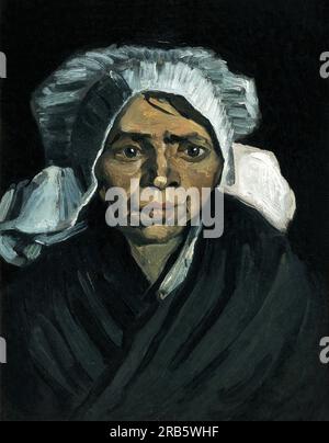 Vincent van Goghs Kopf eines berühmten Gemäldes einer Bauernfrau. Original aus dem Saint Louis Art Museum. Stockfoto