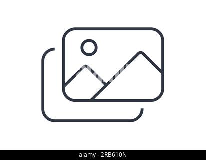 Symbol Für Isolierte Bilder. Konzept der Bildergalerie. Stock Vektor