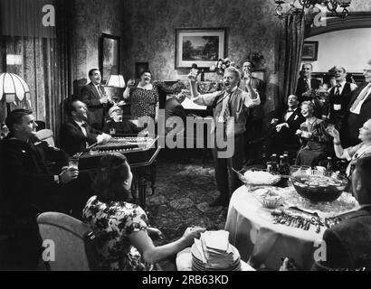 Barry Fitzgerald (Mitte), am Filmset, „Easy Come, Easy Go“, Paramount Pictures, 1947 Stockfoto