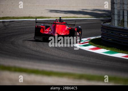 41 ANDRADE Rui (prt), KUBICA Robert (POL), DELETRAZ Louis (Hg), Team WRT, Oreca 07 - Gibson, Action während der 6 Stunden Monza 2023., 3. Runde der FIA-Weltausdauermeisterschaft 2023, vom 7. Bis 9. Juli 2023 auf dem Autodrome Nazionale di Monza, in Monza, Italien Gutschrift: Independent Photo Agency Srl/Alamy Live News Stockfoto