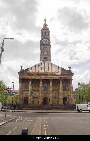 St Andrew's in the Square, eine zum 18. Jahrhundert gehörende ehemalige Kirche in Glasgow, Schottland, und jetzt Glasgows Zentrum für schottische Kultur, werben Stockfoto