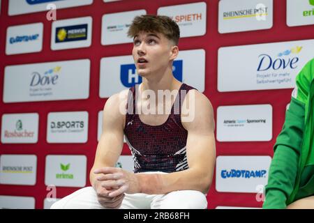 Pascal BRENDEL, KTV Wetzlar, Gymnastik, Herrenrundgang am 7. Juli 2023 in Düsseldorf. Das Finale 2023 Rhein-Ruhr von 06,07 - 09.07.2023 Kredit: dpa Picture Alliance/Alamy Live News Stockfoto