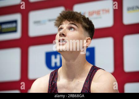 Pascal BRENDEL, KTV Wetzlar, Gymnastik, Herrenrundgang am 7. Juli 2023 in Düsseldorf. Das Finale 2023 Rhein-Ruhr von 06,07 - 09.07.2023 Kredit: dpa Picture Alliance/Alamy Live News Stockfoto