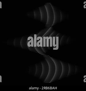 Einfache Linien, vertikaler Wellenhintergrund Stock Vektor