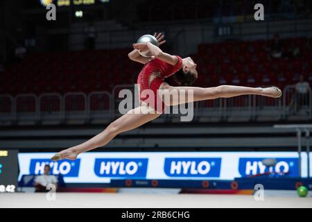 Anna-Maria SHATOKIN, TSV Schmiden, Actionball, Gymnastik, rhythmische Gymnastik, Allround-Einzelperson, am 7. Juli 2023 in Düsseldorf. Das Finale 2023 Rhein-Ruhr von 06,07 - 09.07.2023 ? Kredit: dpa Picture Alliance/Alamy Live News Stockfoto