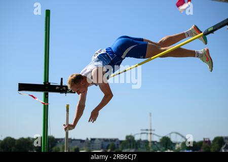 Tuschling Niklas (1. S.ROSTOCK) Action, Männerstampf-Finale, am 7. Juli 2022 in Düsseldorf. Das Finale 2023 Rhein-Ruhr von 06,07 bis 09.07.2023 Stockfoto