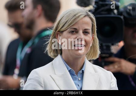 Silverstone, Großbritannien. 07. Juli 2023. Susie Wolff beim FORMEL 1 ARAMCO BRITISH GRAND PRIX 2023 auf dem Silverstone Circuit, Silverstone, Großbritannien am 7. Juli 2023 Credit: Every Second Media/Alamy Live News Stockfoto