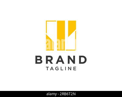 Abstraktes erstes Buchstabe-S-Logo. Gelbe geometrische Form, isoliert auf weißem Hintergrund. Verwendbar für Unternehmens- und Branding-Logos. Design mit Flat Vector Logo T Stock Vektor