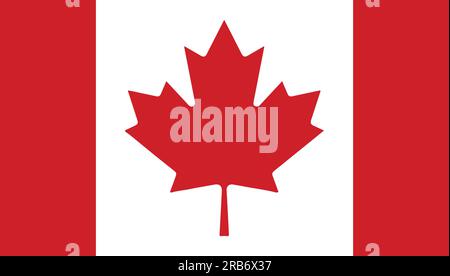 Canada Vector Flag, Vector Illustration Template Stock Vektor
