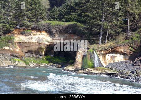 Entlang der Küste Oregons: Boiler Bay Stockfoto